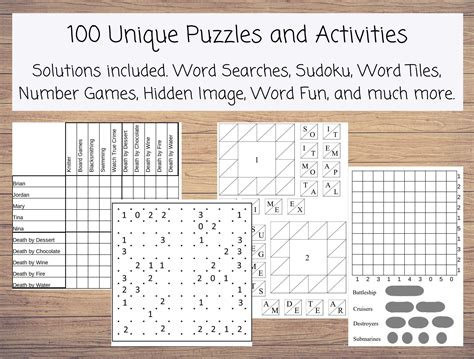 Brain Boosters: Puzzles & Logic Game Printables