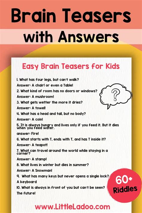 Brain-Teasing & Trivia: Games with Answers for All Ages