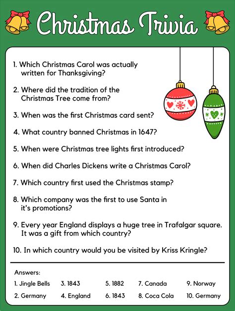 Brainy & Bewildering Christmas Games for Parties Printable (Trivia & Puzzles)
