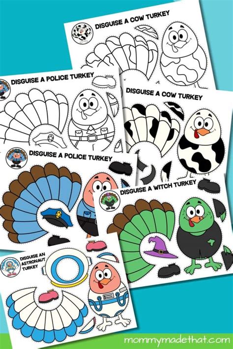 Brilliant Printable Turkey Disguise Ideas to Fool Everyone
