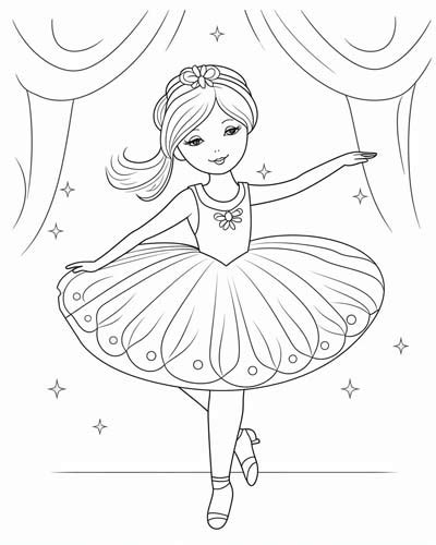 Bringing Grace to Life: Types of Ballerina Coloring Pages