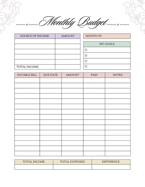 Budget-Friendly & Free Printables