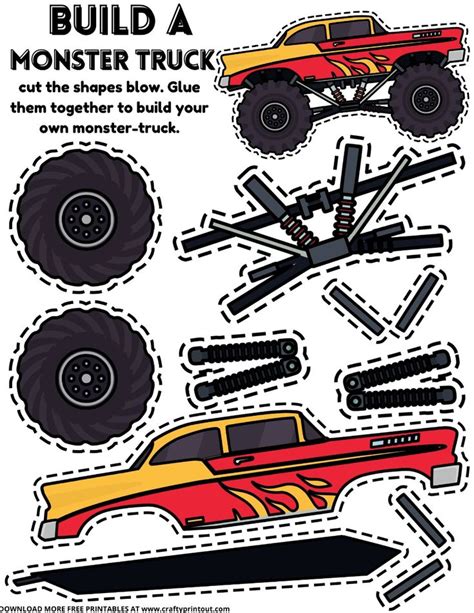 Build-Your-Own Monster Truck Templates: Design Your Dream Ride
