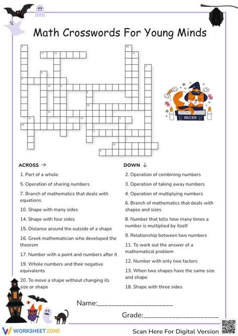 Building Brainpower: Intermediate Math Crosswords for Growing Minds