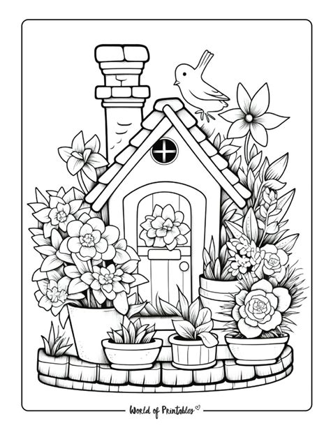 Butterflies in Bloom: Nature Scenes & Garden-Themed Coloring Pages