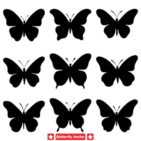 Butterfly Silhouettes for Creative Projects