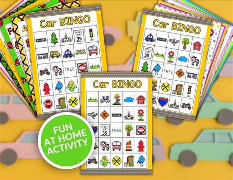 Categories of Car Bingo Printables for Endless Fun