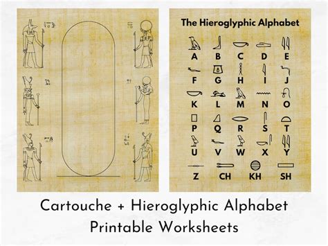 Category 3: Thematic & Contextual Hieroglyphic Printables