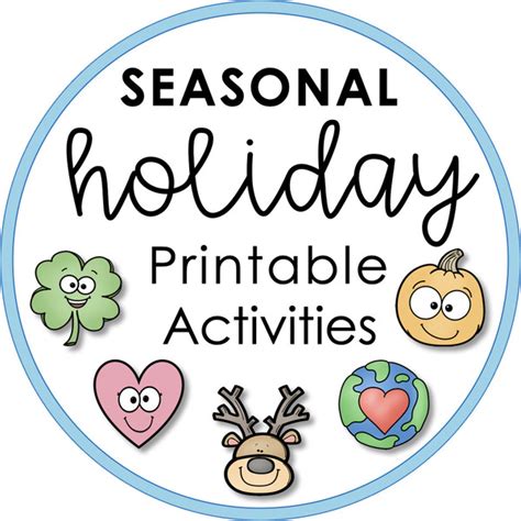 Celebrate Every Season: Seasonal & Holiday Printables