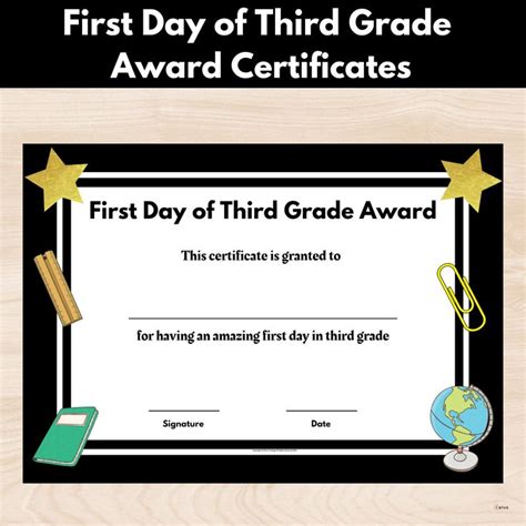 Celebrating Achievement: First Day Certificates & Awards
