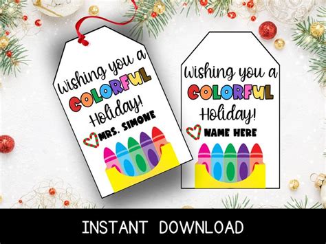 Celebrating Seasons & Smiles: Themed & Holiday Crayon Labels