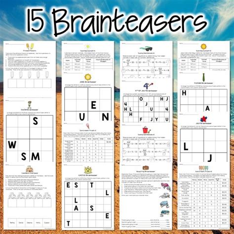 Challenge Accepted: Advanced Summer Brain Teasers