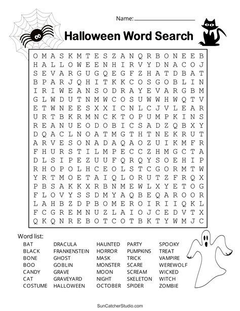 Challenging Cryptids & Lore: Advanced Halloween Word Search Printables