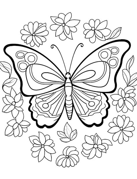 Charming Butterfly Coloring Pages: For Kids & Mindful Adults