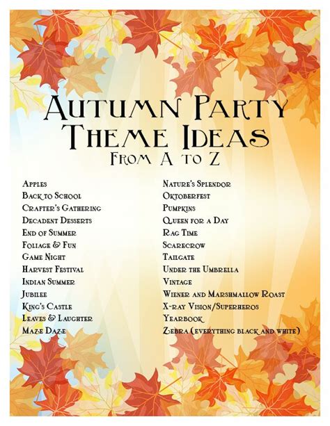 Charming Fall Party & Event Printables: Effortless Entertaining