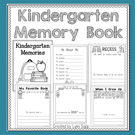 Cherish the Memories: Kindergarten Memory Book & Autograph Printables