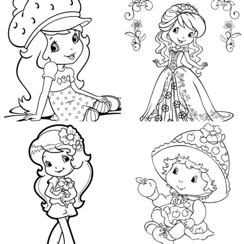 Classic Character Focus: Iconic Strawberry Shortcake Printable Coloring Pages