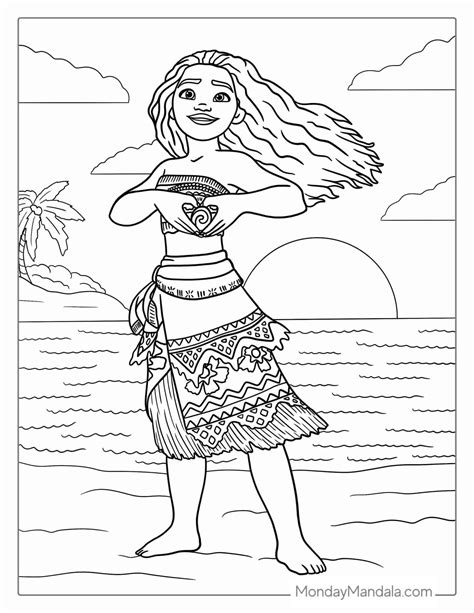 Classic Characters & Iconic Scenes: Your Core Moana Coloring Collection