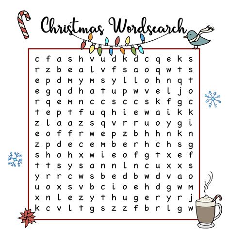 Classic Christmas Cheer: Timeless Printable Holiday Word Searches