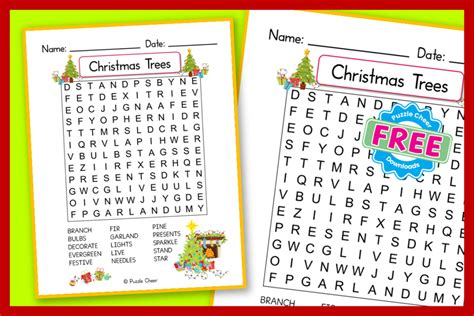 π Classic Christmas Cheer Word Searches
