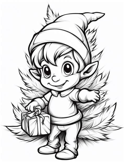 Classic Christmas Elf Coloring Pages Printable: Ho-Ho-Holiday Fun!