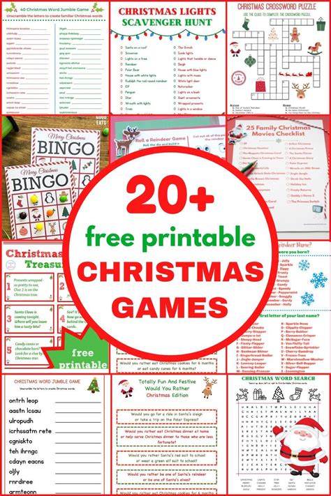 Classic & Cozy Christmas Games for Parties Printable (Low-Key Fun)