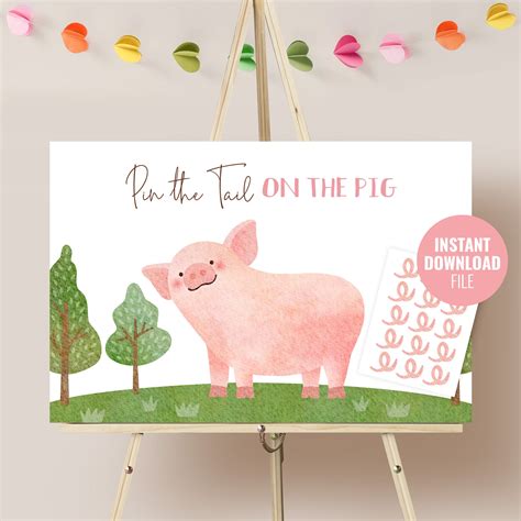 Classic Critters & Farm Fun: Timeless Pin the Tail Games Printable