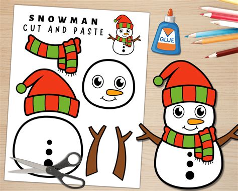 Classic Cut-and-Paste Snowmen: Timeless Fun