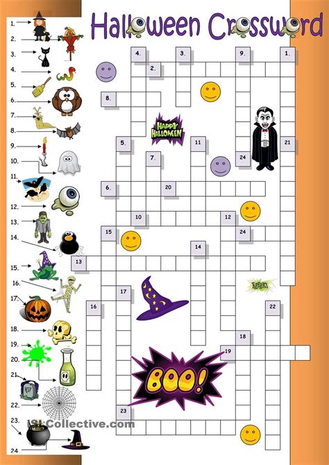 Classic Halloween Fun: General Crossword Printables for Everyone