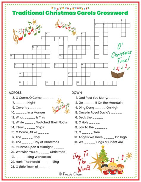Classic Holiday Cheer: Traditional Christmas Crosswords