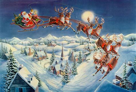Classic Santa & Sleigh Scenes