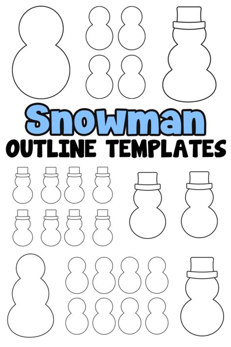 Classic Snowman Templates: Simple & Sweet Beginnings