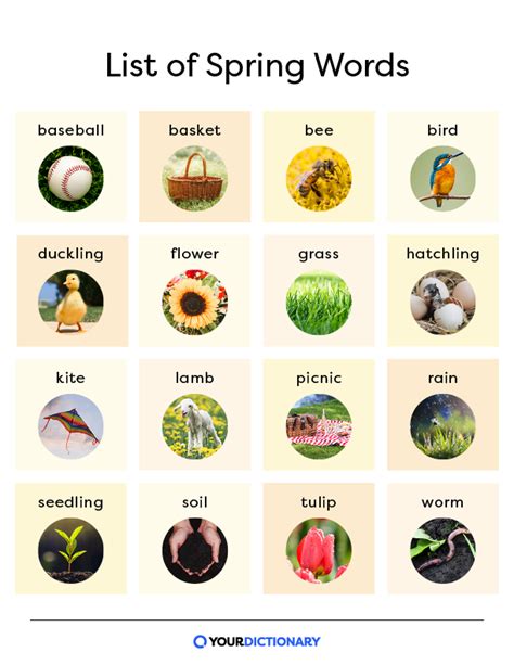 Classic Spring Themes: Blooming with Basic Vocabulary