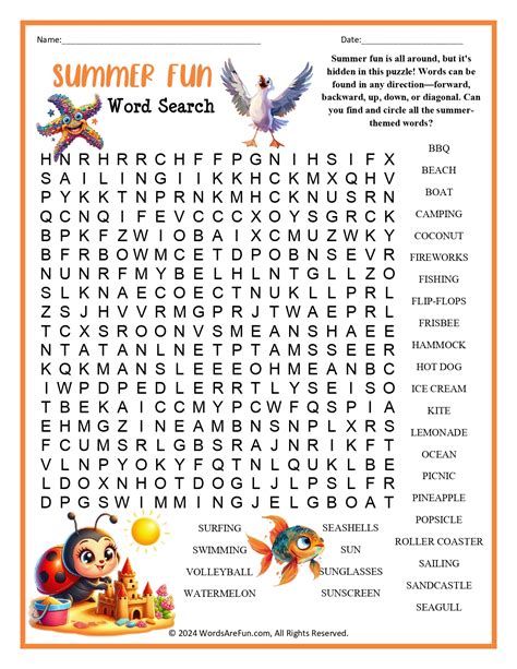 Classic Summer Fun Word Searches: The Essentials