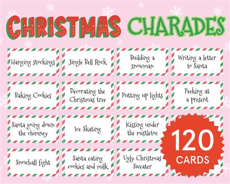 Classic Twists: Christmas Charades & Pictionary Adventures