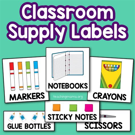 Classroom Decor & Supply Labels