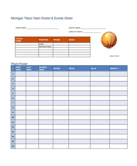 Coaches' Corner: Team-Centric & Roster-Ready Sheets