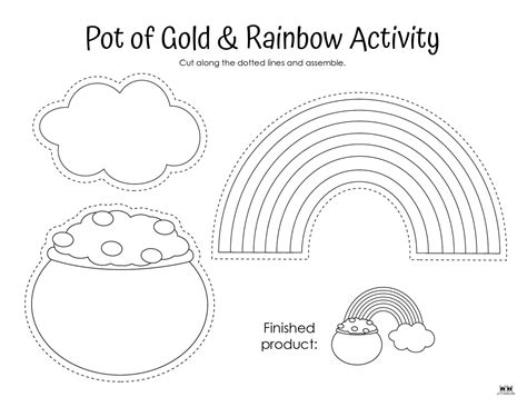 Coloring & Activity Pot of Gold Templates: Unleash Inner Artists
