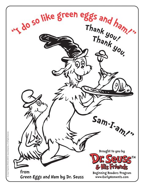 Coloring & Art Adventures with Green Eggs and Ham Printables