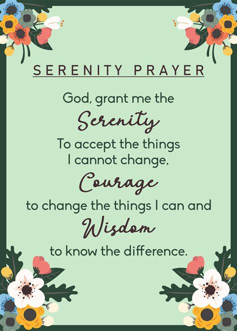 Common Pitfalls: What to AVOID When Choosing Your Serenity Prayer Printable