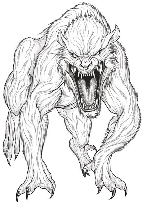 Common Pitfalls: What to AVOID When Coloring Werewolf Printables