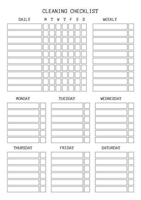 Common Pitfalls: What to AVOID When Creating Your Cleaning Chart Printable