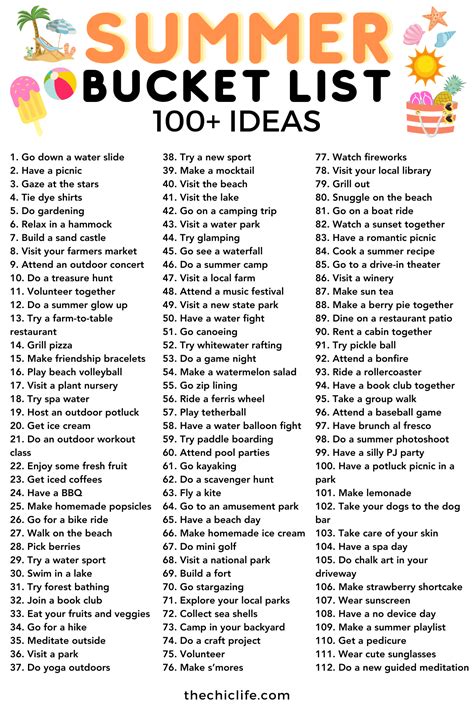 Common Pitfalls: What to AVOID When Creating Your Summer Bucket List