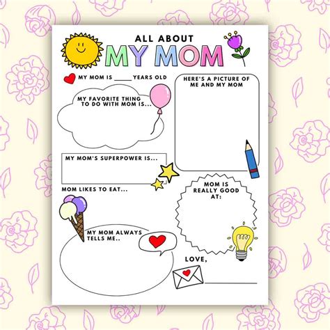 Common Pitfalls: What to AVOID When Filling Out Your 'All About Mom' Printable