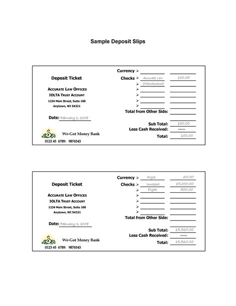 Common Pitfalls: What to AVOID When Using a Printable Deposit Slip