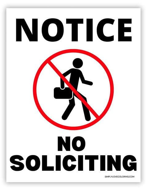 Common Pitfalls: What to AVOID When Using a Printable No Soliciting Sign