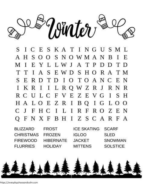 Common Pitfalls: What to AVOID When Using/Creating Winter Word Searches