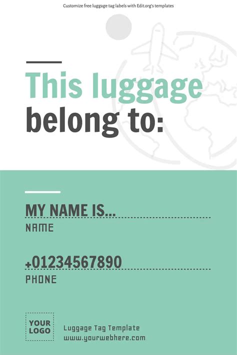 Common Pitfalls: What to AVOID When Using Free Printable Luggage Tags