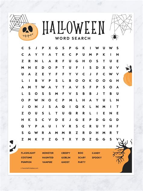 Common Pitfalls: What to AVOID When Using Halloween Word Search Printables