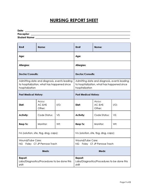 Common Pitfalls: What to AVOID When Using Nursing Report Sheets